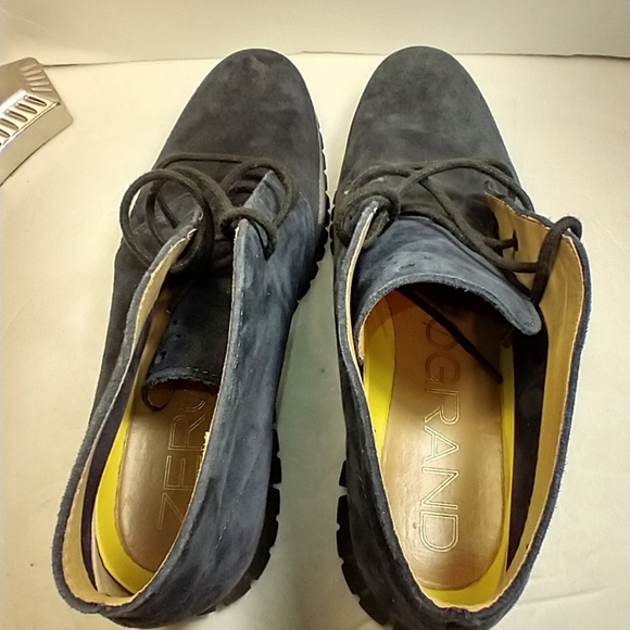 Cole Haan Zerogrand Blue Suede Chukka Boots Men's sz 11M. - Picture 8 of 10